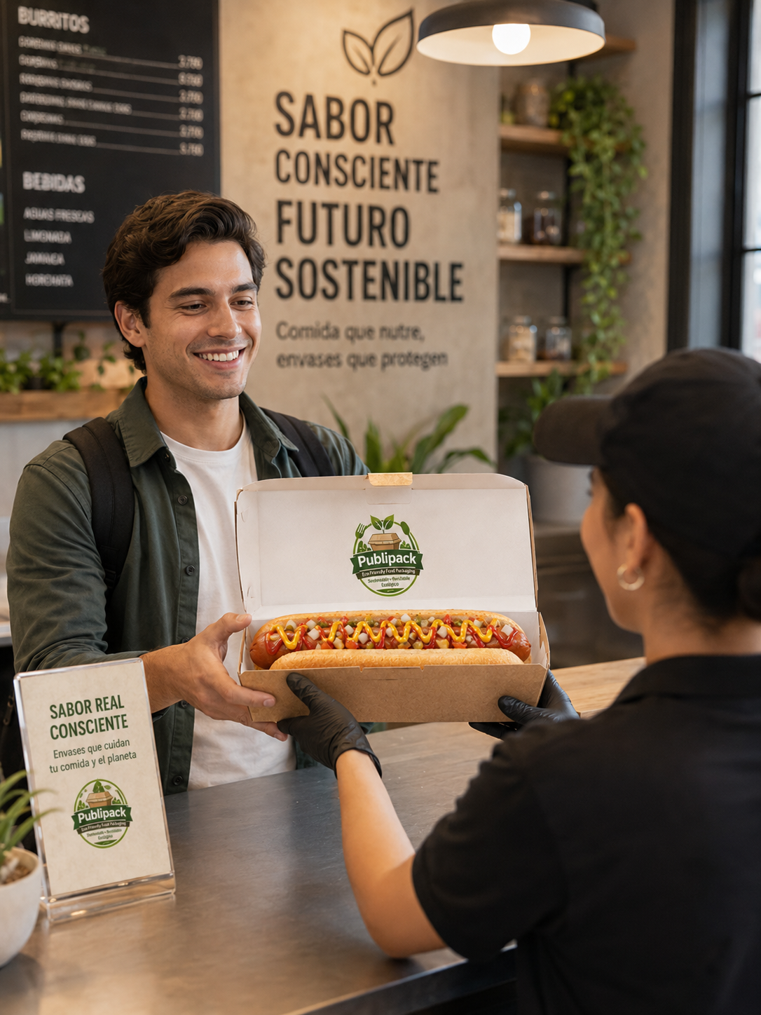 Caja Hot dog delivery Jumbo