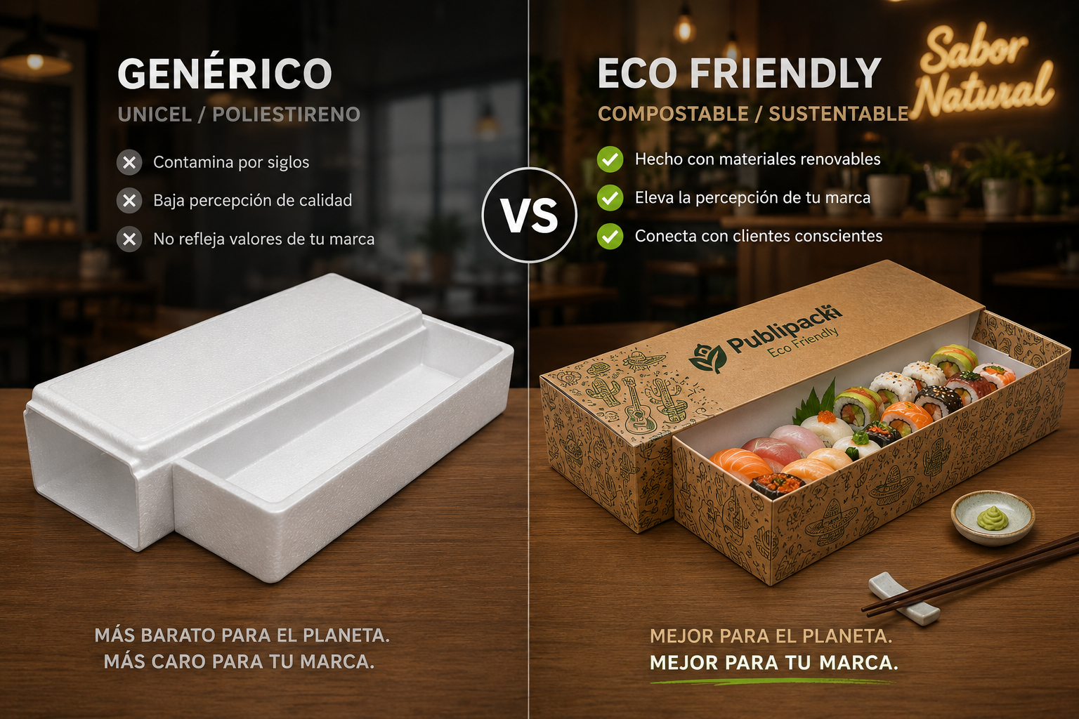 Caja Sushi (interiro / exterior)