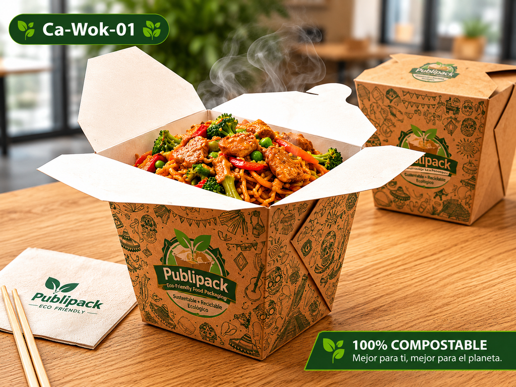 Caja Wok 26 Oz