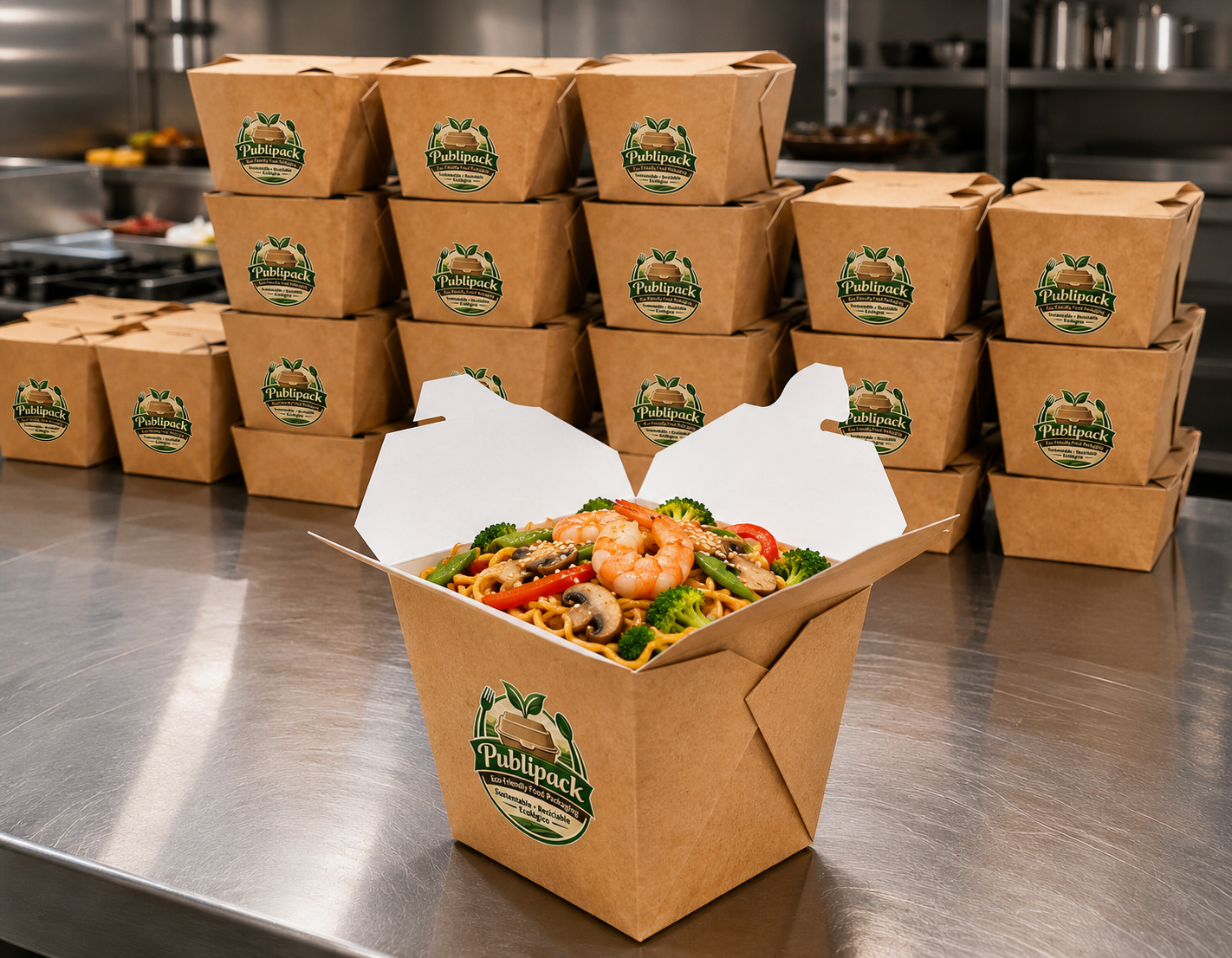 Caja Wok 30 Oz