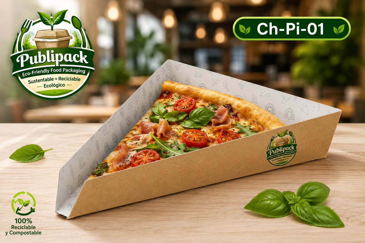 Charola pizza individual