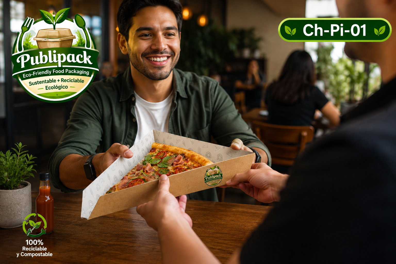 Charola pizza individual