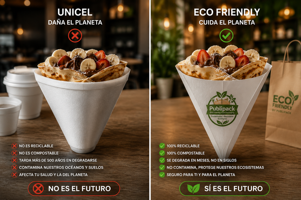 Cono crepas con suaje